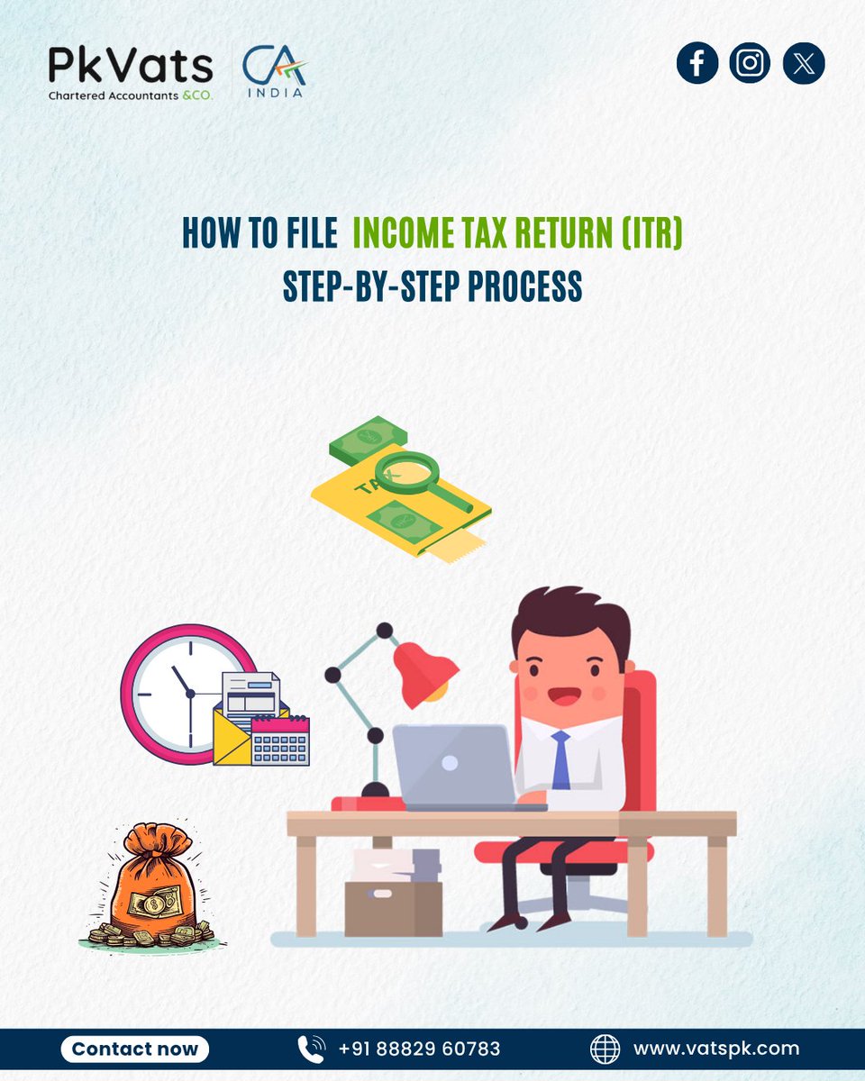 vatspkv's tweet image. 📄How to File Income Tax Return (ITR) – Step-by-Step Process 💻

Read Now:- vatspk.com/how-to-file-in…
.
.
.
#incometaxreturn #itrfiling #fileitr #taxseason #stepbystepguide #itr2025 
#taxfilingmadeeasy #indianincome #personaltax #taxpayerindia #VatsPk