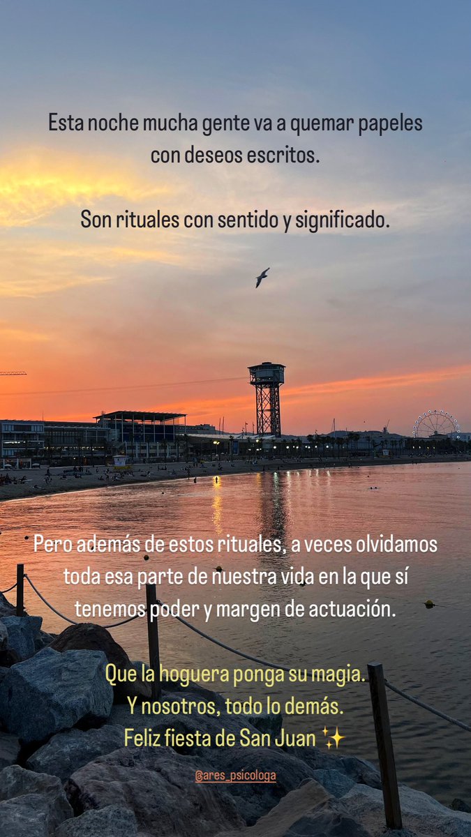 Que la hoguera ponga su magia. Y nosotros, todo lo demás. Feliz fiesta de #SanJuan ✨