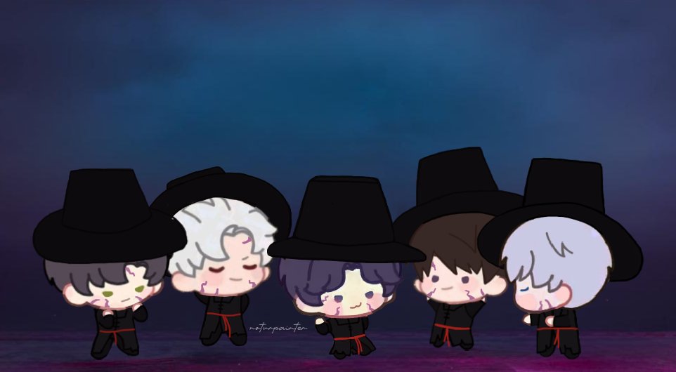 noturpainter's tweet photo. would you like to watch our performance as a chibi demon group? 🥀 https://t.co/HrVxxSXvjb