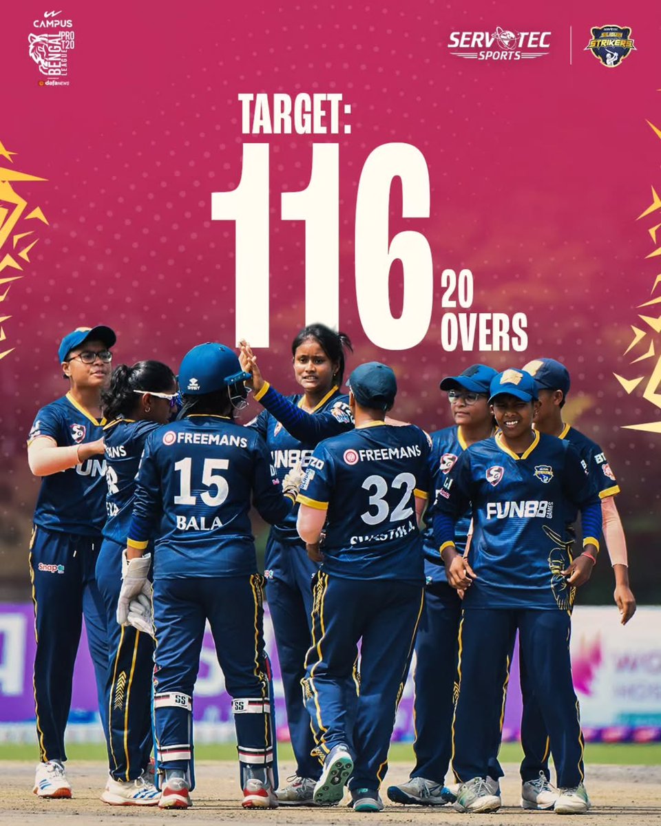 SiliguriStriker's tweet image. The chase is on, and we&apos;re ready! #SSSvsSSM | #midinnings | #ItsHerMatchDay | #WomensCricket | #ServotechSports | #SilliguriStrikers | #BengalProT20 | #Season2
