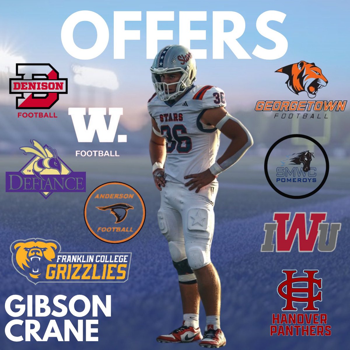 It has been a crazy month and I just want to take the time to thank the coaches that have believed in me so far.  I really appreciate the relationships that are being built. <a href="/WabashFB/">Wabash College Football</a> <a href="/coachgilbert10/">Jake Gilbert</a> <a href="/MarcusAdams_51/">Marcus Adams</a> <a href="/CoachCook73/">Jerome Bear Cook</a> <a href="/n_aker73/">Nathan Aker</a> <a href="/IndWesleyan_FB/">Indiana Wesleyan FB</a> <a href="/Coach__AT/">Austin Taylor</a> <a href="/Coach_Rode/">Andrew Rode</a>