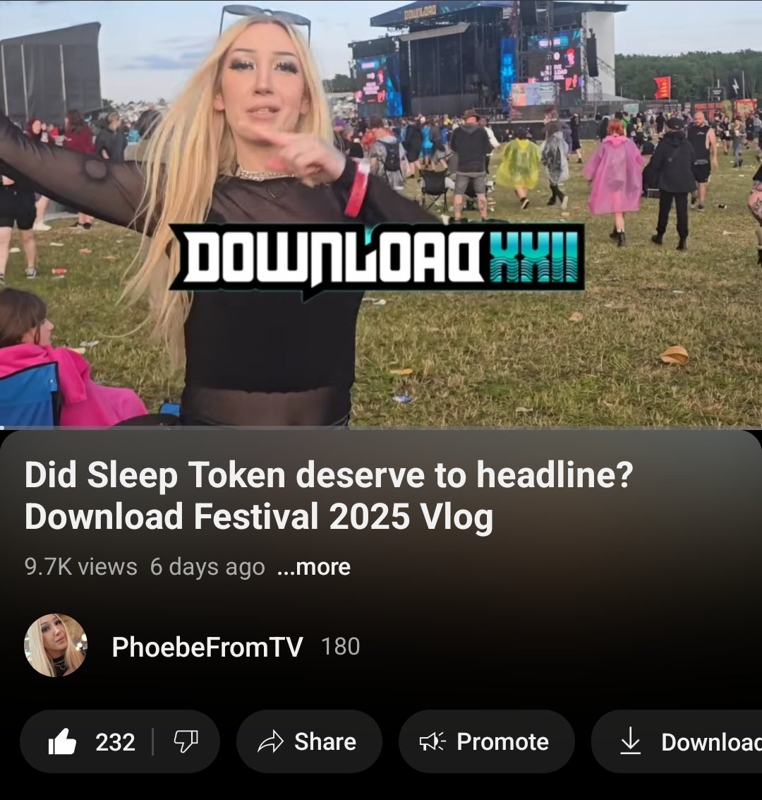 PhoebeOnTV's tweet photo. This could be my first YT vid to get 10k views in the first week!
Super chuffed! 

If you haven't already, please do give it a like, a comment &amp; subscribe!
All free support, but means the world &amp; more chance for more opportunities! ❤️

Am I insufferable yet?!
🔗⬇️
#DOWNLOADXXII https://t.co/jN9aOUU8JO