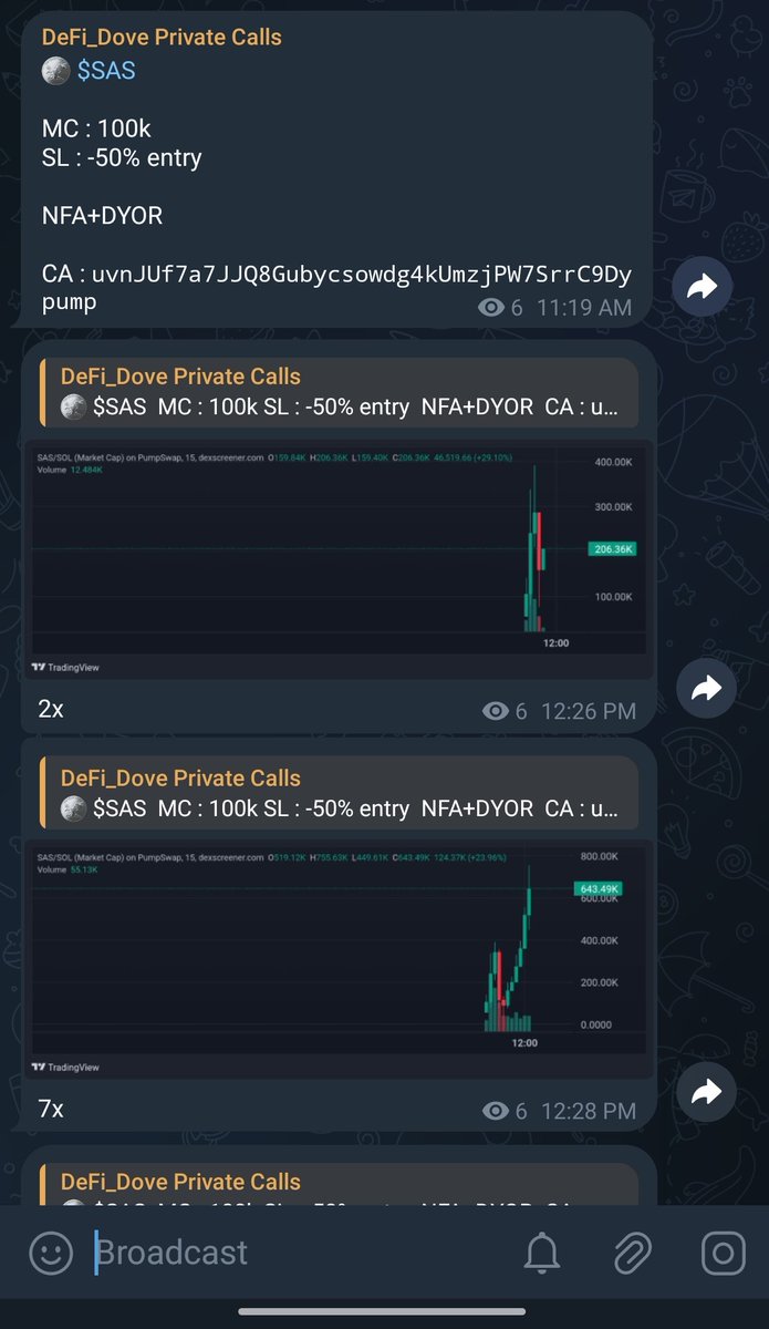 defi_dove's tweet photo. And this today, We've done 10x + on

🪙 $SAS

CA : uvnJUf7a7JJQ8Gubycsowdg4kUmzjPW7SrrC9Dypump https://t.co/TcEJbjho3G