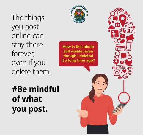 sphaveri's tweet image. ನೀವು ಆನ್‌ಲೈನ್‌ನಲ್ಲಿ ಪೋಸ್ಟ್ ಮಾಡುವ ವಿಷಯಗಳು, ನೀವು ಅವುಗಳನ್ನು ಅಳಿಸಿದರೂ ಸಹ, ಶಾಶ್ವತವಾಗಿ ಅಲ್ಲೇ ಉಳಿಯಬಹುದು.
#HaveriPolice #BeMindFul #OnlineForever #CyberAlert