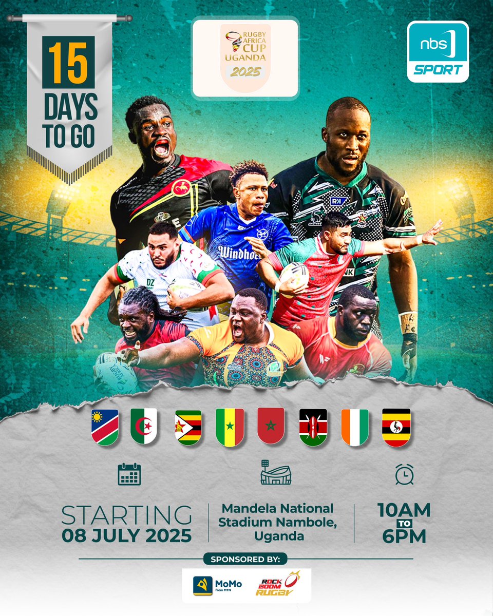 NBS Sport (@nbsportug) on Twitter photo ๐จ With just 15 days to go, we thought itโs time to let you in on the deal!
Early bird tickets for #RACUG25 are now available at UGX 20,000 via <a href="/mtnmomoug/">MoMo from MTN Uganda</a>! ๐
Donโt miss out, grab yours early!
#NBSportThisMorning #RACUG25 #FeelTheAfricanSpirit #NBSportRugby #NBSportUpdates ๐จ With just 15 days to go, we thought itโs time to let you in on the deal!
Early bird tickets for #RACUG25 are now available at UGX 20,000 via <a href="/mtnmomoug/">MoMo from MTN Uganda</a>! ๐
Donโt miss out, grab yours early!
#NBSportThisMorning #RACUG25 #FeelTheAfricanSpirit #NBSportRugby #NBSportUpdates