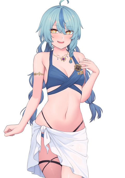 水着が見たい。夏だから
#珠乃イラスト 