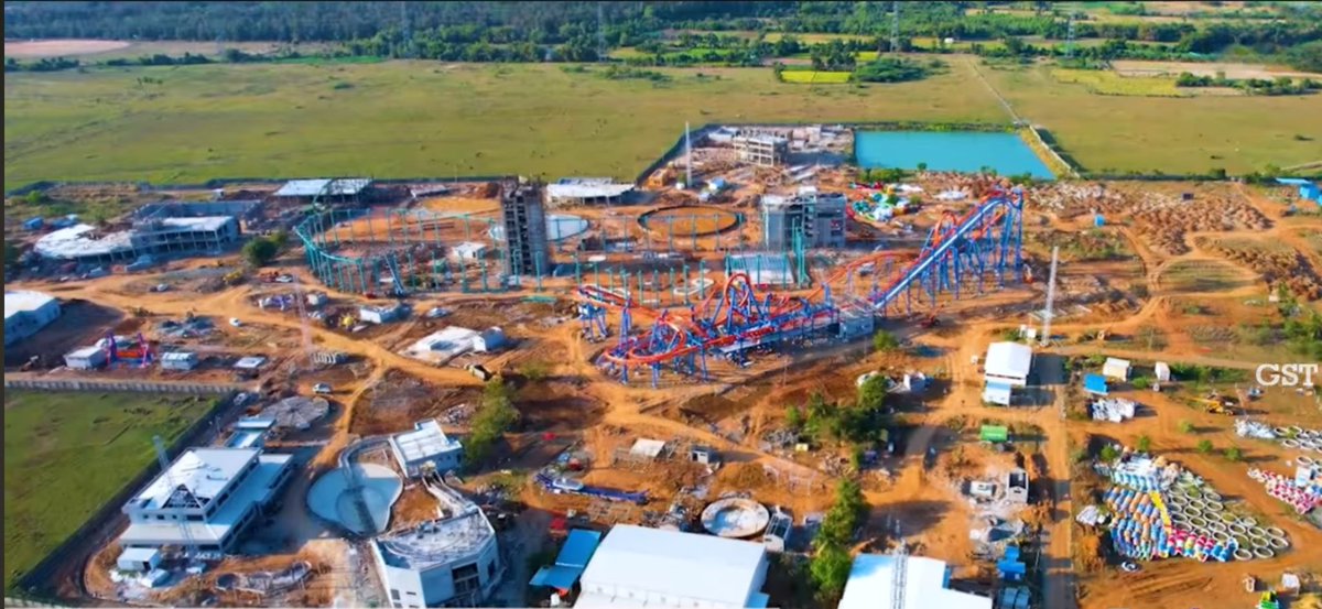 UpdatesChennai's tweet image. The under construction Chennai's Wonderla Park which is set for opening by year end. One can spot the rumoured monorail line too... #Wonderla #Chennai 🎡🎢
P.C : @rakeshtarun_101 🙌