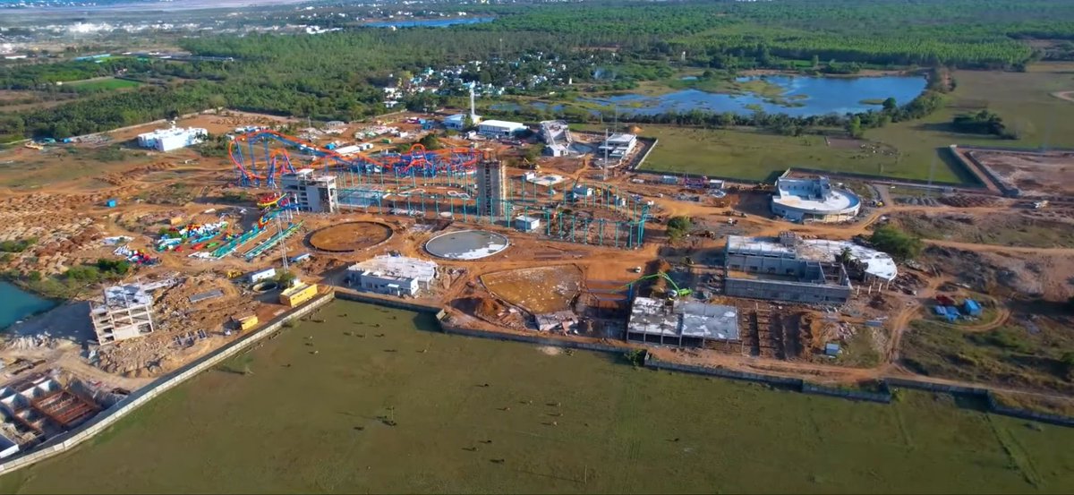 UpdatesChennai's tweet image. The under construction Chennai's Wonderla Park which is set for opening by year end. One can spot the rumoured monorail line too... #Wonderla #Chennai 🎡🎢
P.C : @rakeshtarun_101 🙌
