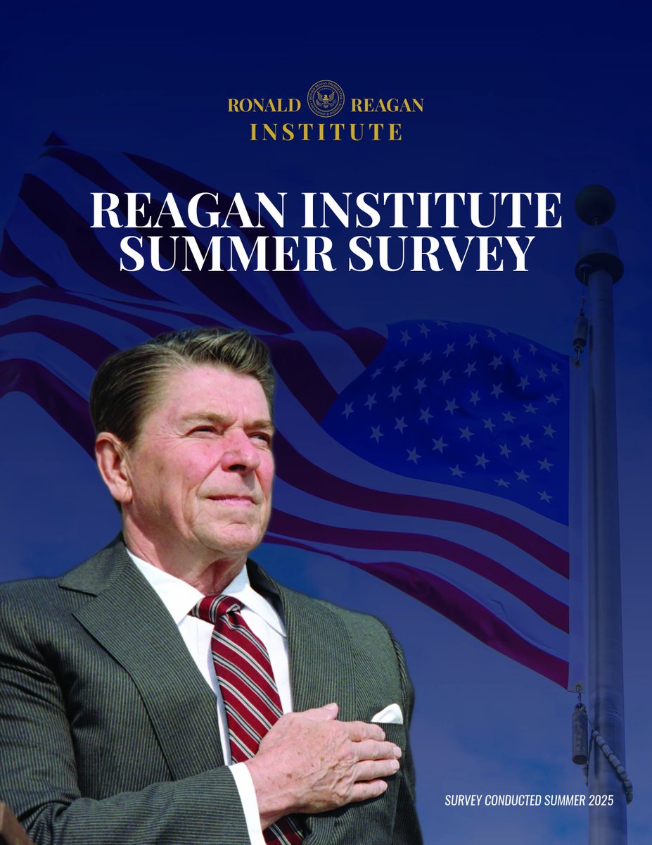 2025 Reagan Institute Summer Survey

Today, we released the results of the third annual Reagan Institute Summer Survey, a national public opinion poll on foreign policy and national security issues. reaganfoundation.org/reagan-institu…

The survey reveals Americans increasingly support a