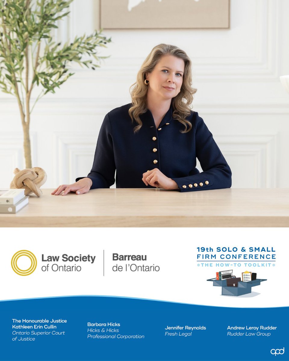FlexLegalNet's tweet image. Our Founder, Erin Cowling, will be speaking at the 19th Annual Solo and Small Firm Conference. 
Learn more or join!
store.lso.ca/19thsolosmall#…

 @lawsocietylso  
#lawfirmlife #outsource #firmlife