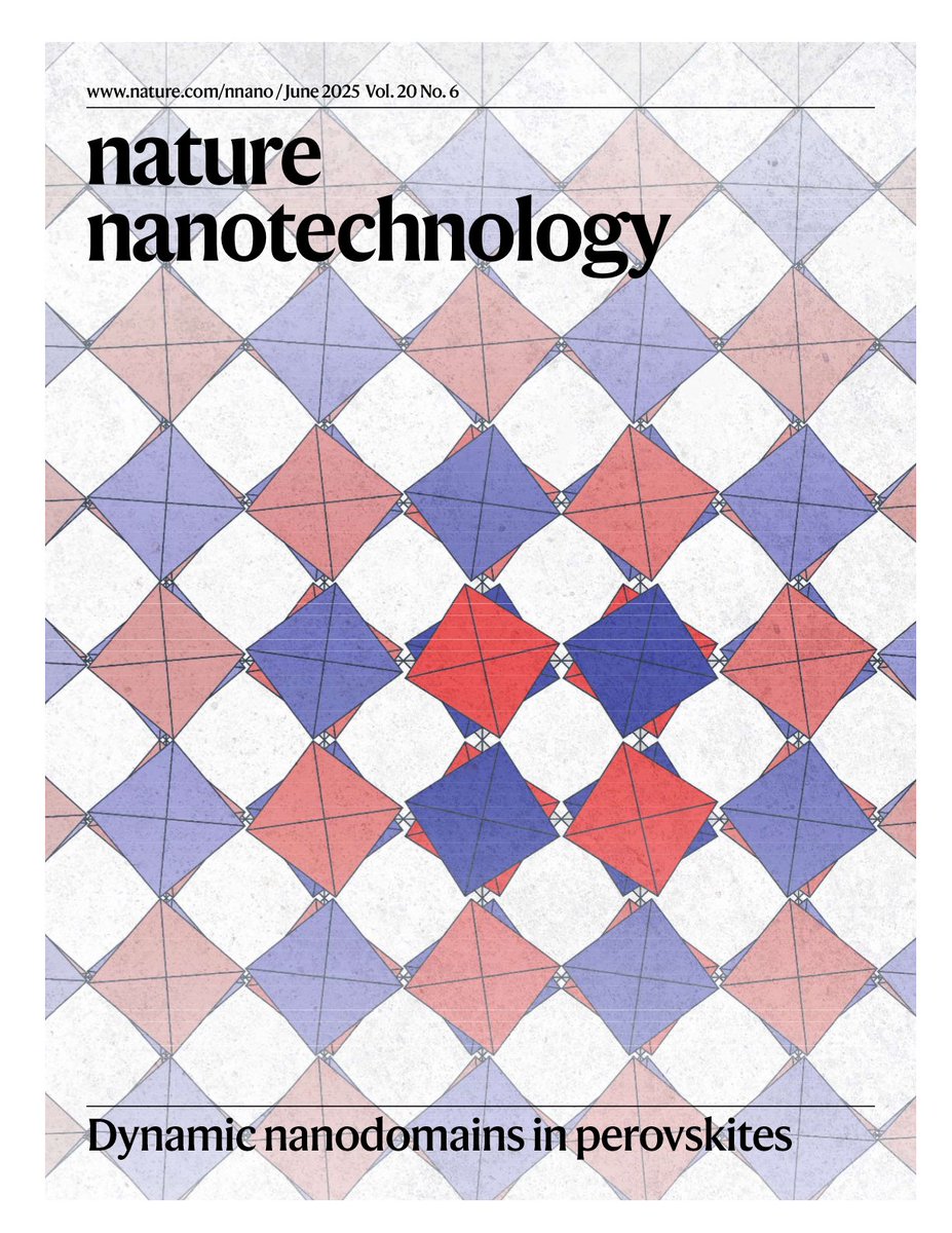 While they appear roughly 300 billion times per second, it took us several years and over 30 people from 20 institutions to have a chance to sneak in and take a snapshot of the formation of nanodomains in perovskites.
Now that photo is proudly on the cover of Nature Nano: 1/4