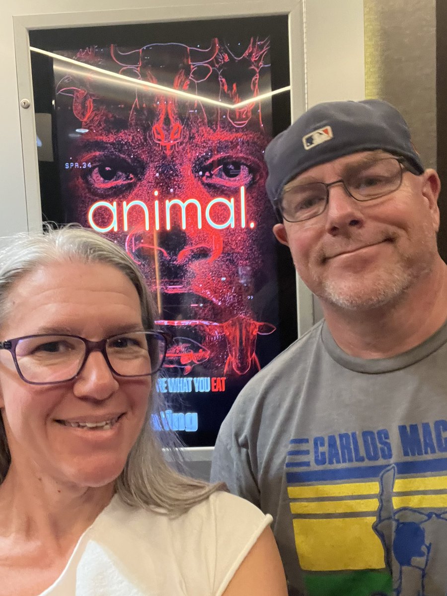 Matt &amp; I went to the theater to see <a href="/animaldocfilm/">animal.</a> 

My thoughts…
1.  We were the only ones there which was sad (however a small group from a DFW carnivore FB community attended Saturday)
2.  Compilation of interviews was great. However I didn’t think it needed the “I set out on