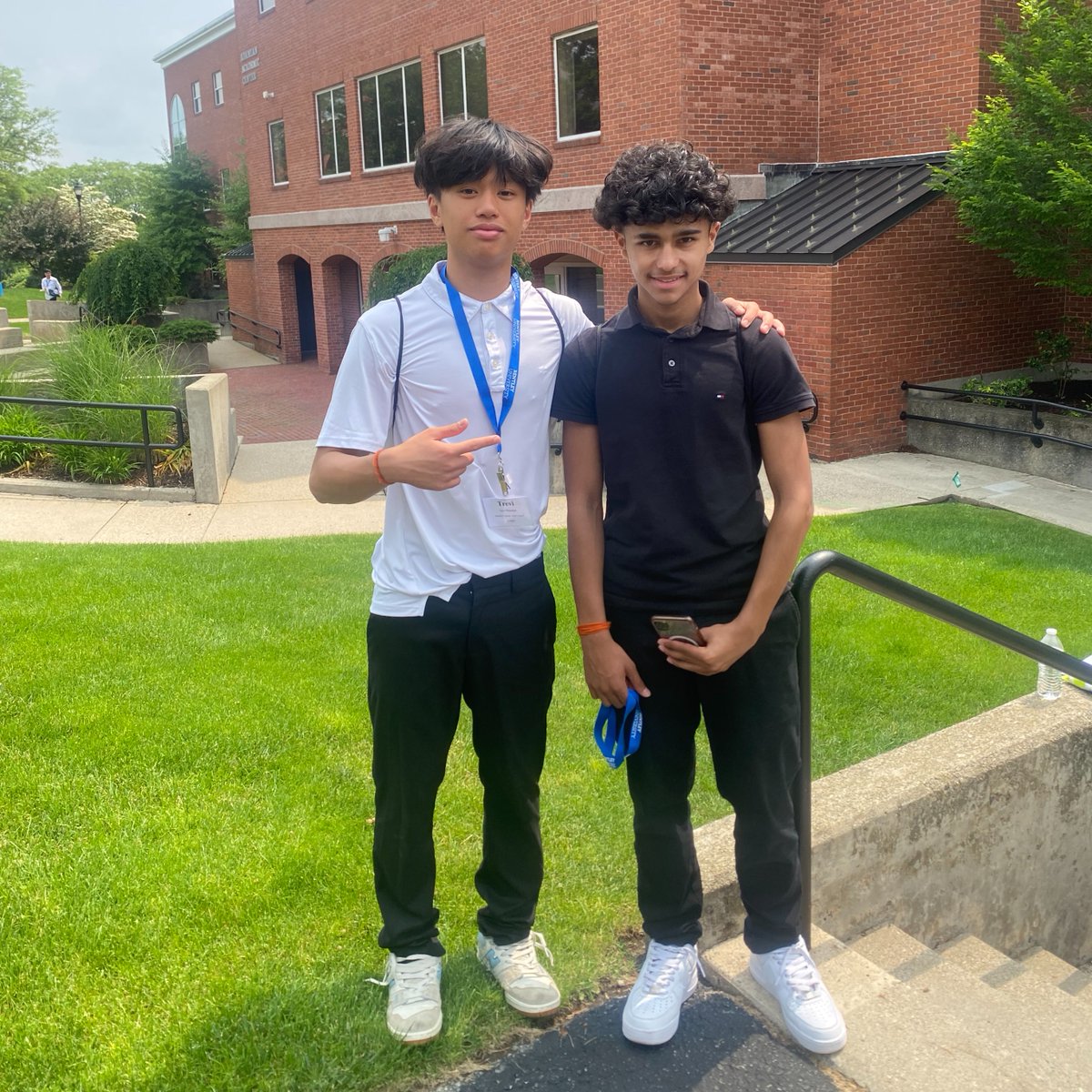 Malden Catholic (@maldencatholic) on Twitter photo Trevi Balandan '27 and Cairo Del Rio '27 representing MC at the <a href="/HOBY/">Hugh O'Brian Youth Leadership</a> Youth Leadership Seminar at Bentley in June. Trevi Balandan '27 and Cairo Del Rio '27 representing MC at the <a href="/HOBY/">Hugh O'Brian Youth Leadership</a> Youth Leadership Seminar at Bentley in June.