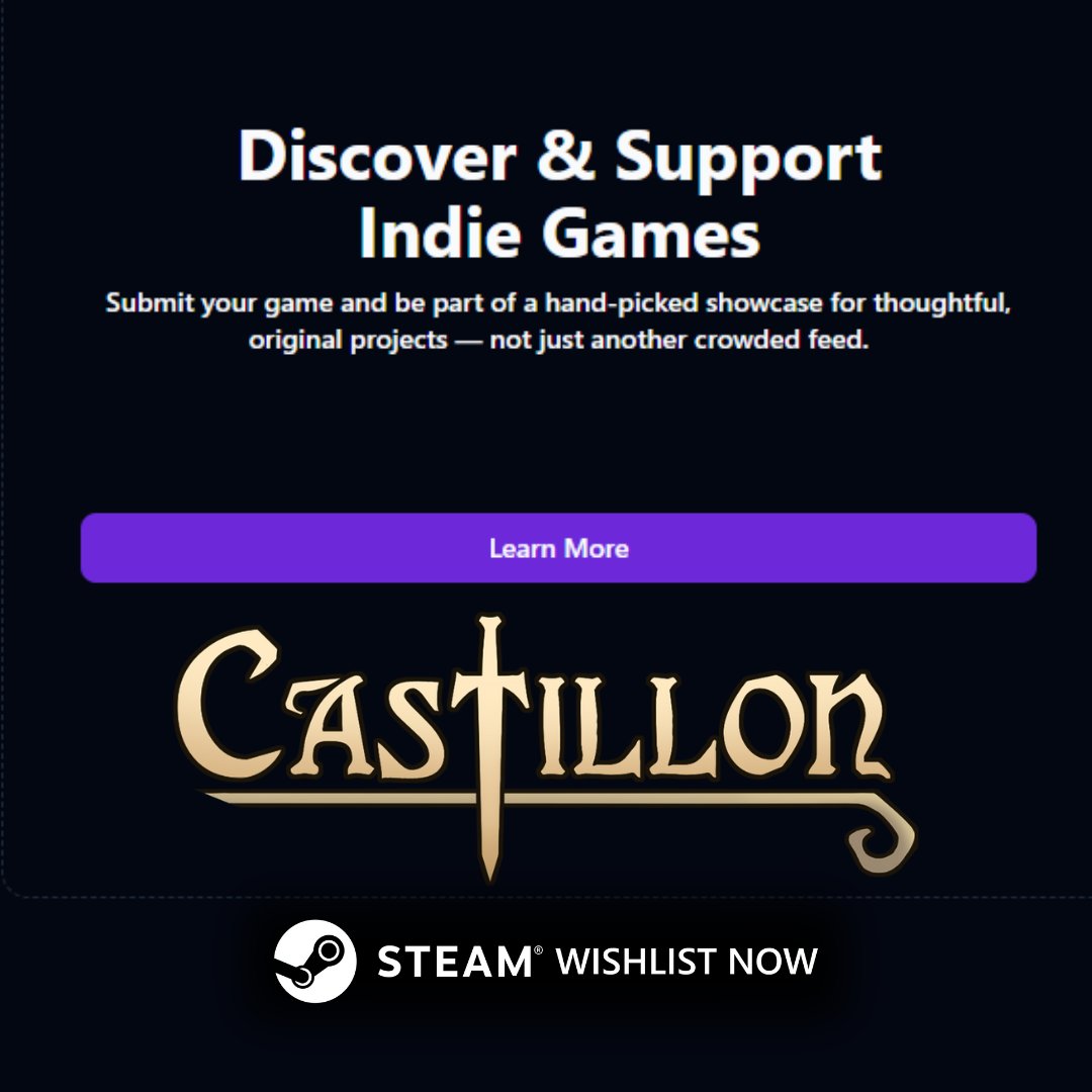 The Castillon playtest is almost here! 

But in the meantime, check us out during the NextUp_ showcase on July 1!

Check out their site for more details:

nextupgames.com

#towerdefense #citybuilding