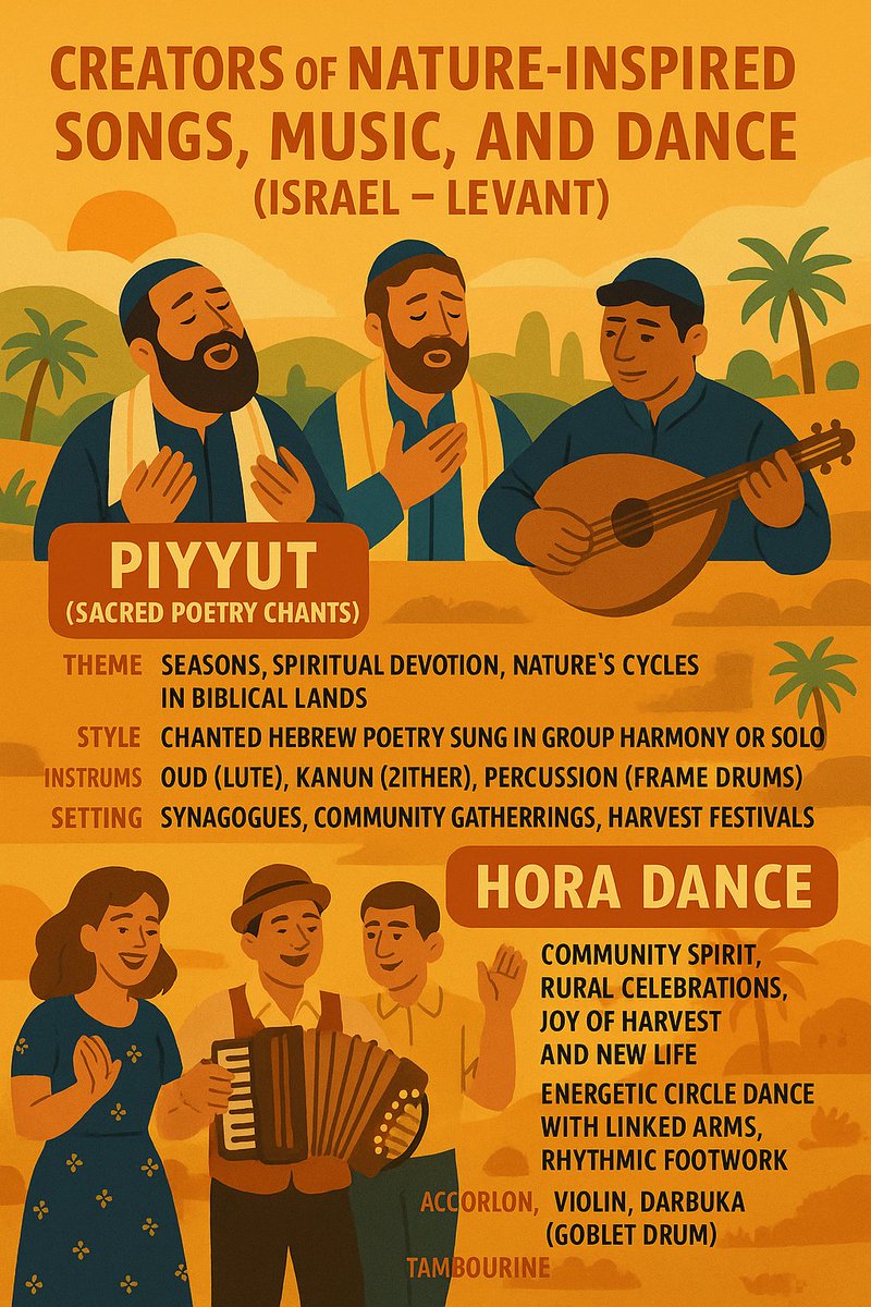 Creators of Nature-Inspired Songs, Music, and Dance (Israel – Levant) 1 ...