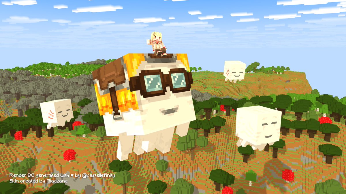 pastellefinity's tweet photo. Exploring above in the horizon ~Kanade ver.~ โโจ๐
#OtonoseKanade #Artnoseโ ๐นโจ #HoloDEV_IS #ReGLOSS #minecraft #mineimator #HappyGhast #ChaseTheSkies โ๐ #HoloMCSkyflightChaseventure โ๐โจ
Skin created by @aozane https://t.co/DpRTueHHzt