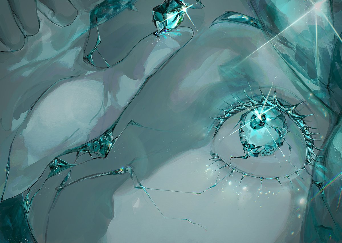 こんなドアップで目描いたの久々かもしれない