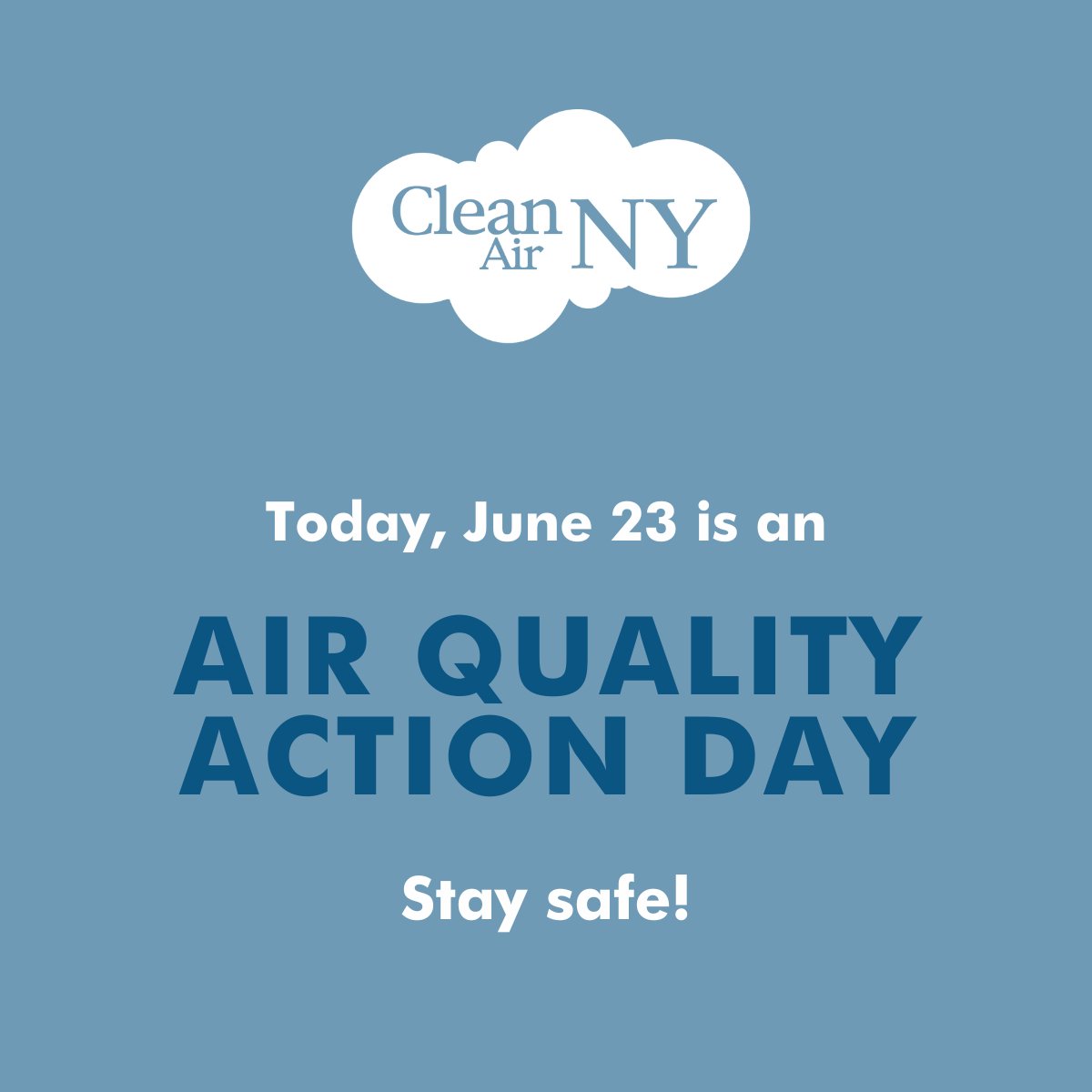 An Air Quality Health Advisory has been issued for June 23, 2025, for the following regions:

Long Island
New York City Metro

This advisory is effective from 11:00 a.m. to 11:59 p.m. The pollutant of concern is Ozone.