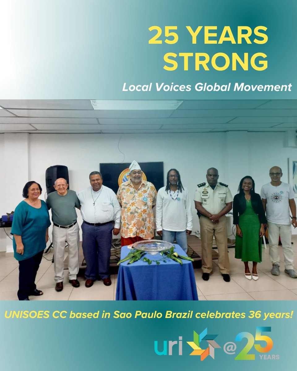 Stories from the URI network!
Today, we join UNISOES Cooperation Circle in Sao Paulo, Brazil, to celebrate 36 years of grassroots impact!
UNISOES promotes integration among spiritual, religious, philosophical, and scientific organizations.
More: uri.org/who-we-are/coo…
#URI25