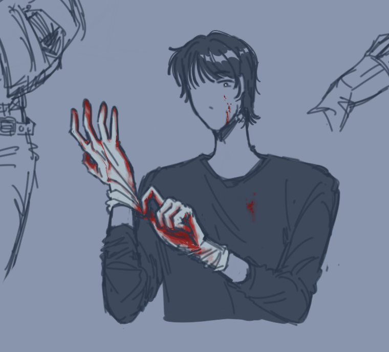cloverville_'s tweet photo. TW // blood

what da dawg doing 
#ATEEZfanart #YUNHO https://t.co/erf6XbC8jl