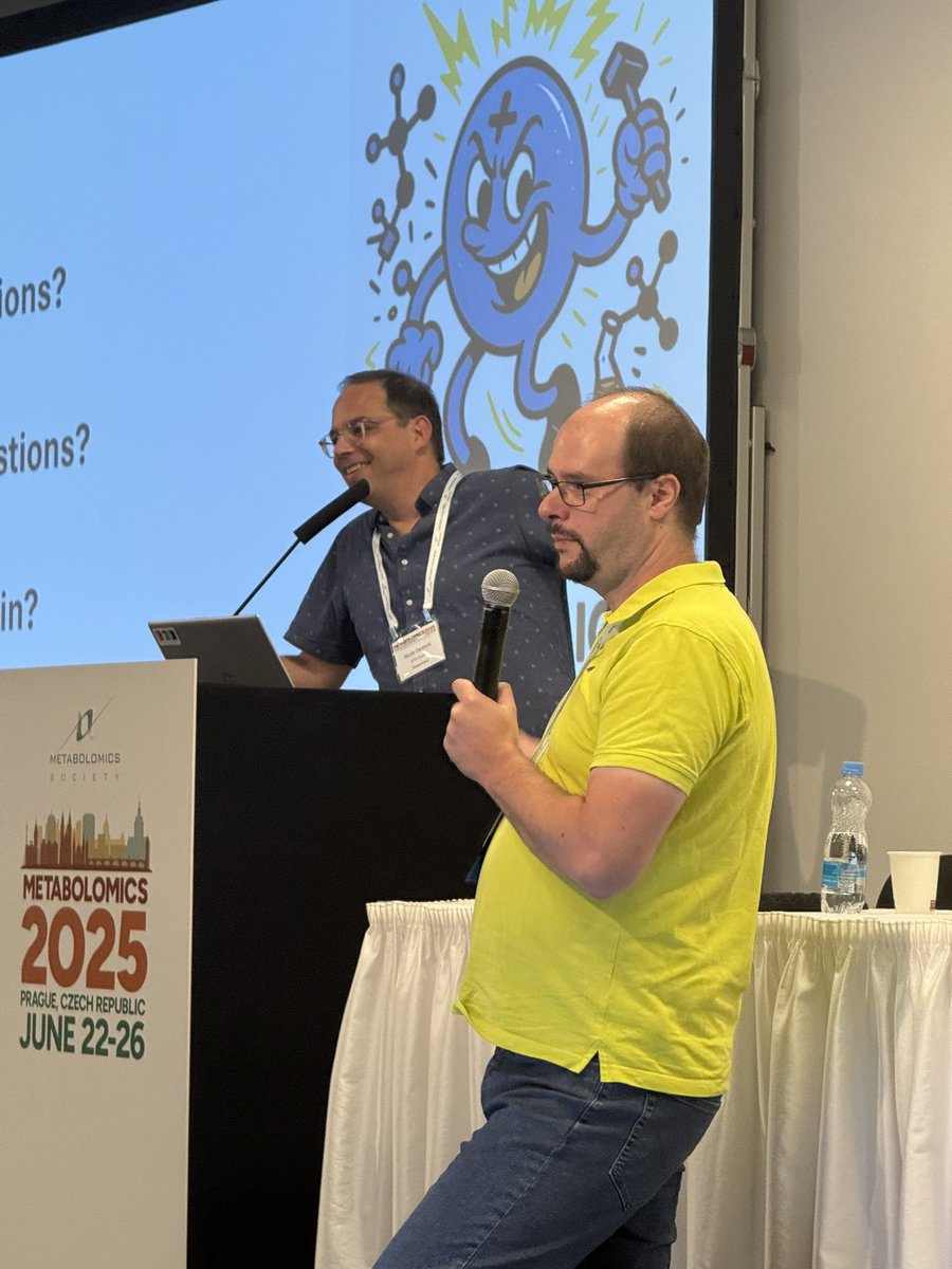 Paolo Bonini (@paolobonini6) on Twitter photo Some people love to build.
Others? They live to break—preferably between 12-20 eV.
<a href="/_nicola_zamboni/">Nicola Zamboni</a> and <a href="/wittingmichael1/">Michael Witting</a> masters of EIEIO fragmentation, where every ion meets its orchestrated doom, while they are getting a lot of fun 🔨💥🔬
Attending #metsoc2025
#MassSpec #MSMS Some people love to build.
Others? They live to break—preferably between 12-20 eV.
<a href="/_nicola_zamboni/">Nicola Zamboni</a> and <a href="/wittingmichael1/">Michael Witting</a> masters of EIEIO fragmentation, where every ion meets its orchestrated doom, while they are getting a lot of fun 🔨💥🔬
Attending #metsoc2025
#MassSpec #MSMS