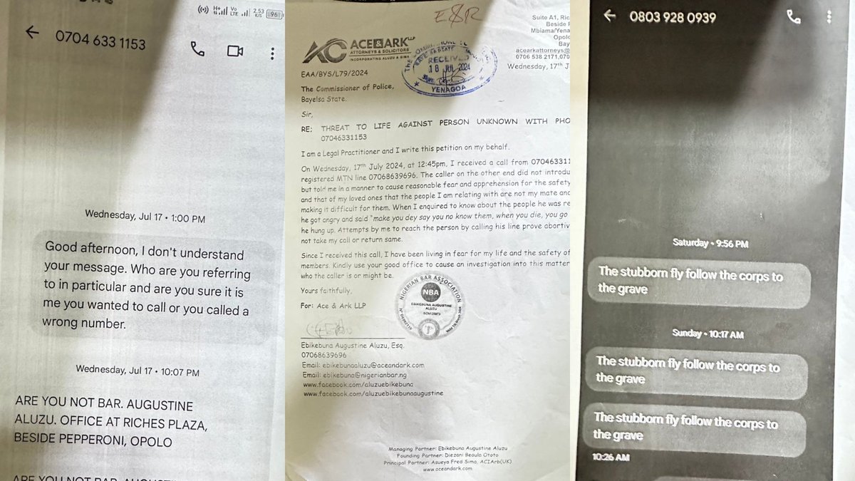SaharaReporters's tweet photo. Lawyer Who Won Land Case Against Bayelsa Government Receives Death Threats, Presiding Judge Abducted | Sahara Reporters https://t.co/wWdWIYephW https://t.co/cJOsQEFEmi