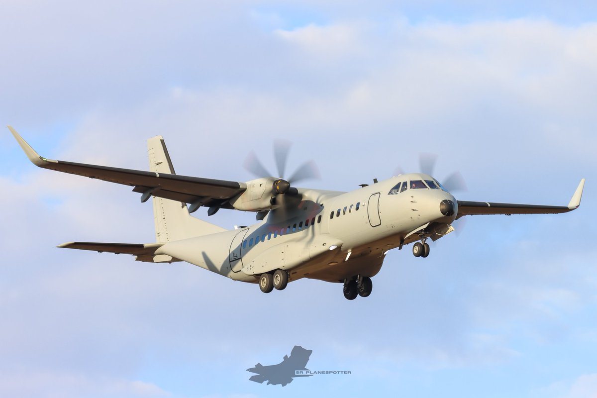 SR_Planespotter's tweet photo. New 427th SOS Casa C-295 lands after a test flight. Unknown registration. 

It was on and off ADSB using two different hexes. https://t.co/a6EhfA6oUU