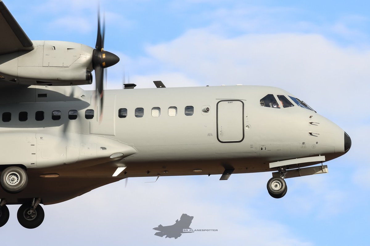 SR_Planespotter's tweet photo. New 427th SOS Casa C-295 lands after a test flight. Unknown registration. 

It was on and off ADSB using two different hexes. https://t.co/a6EhfA6oUU