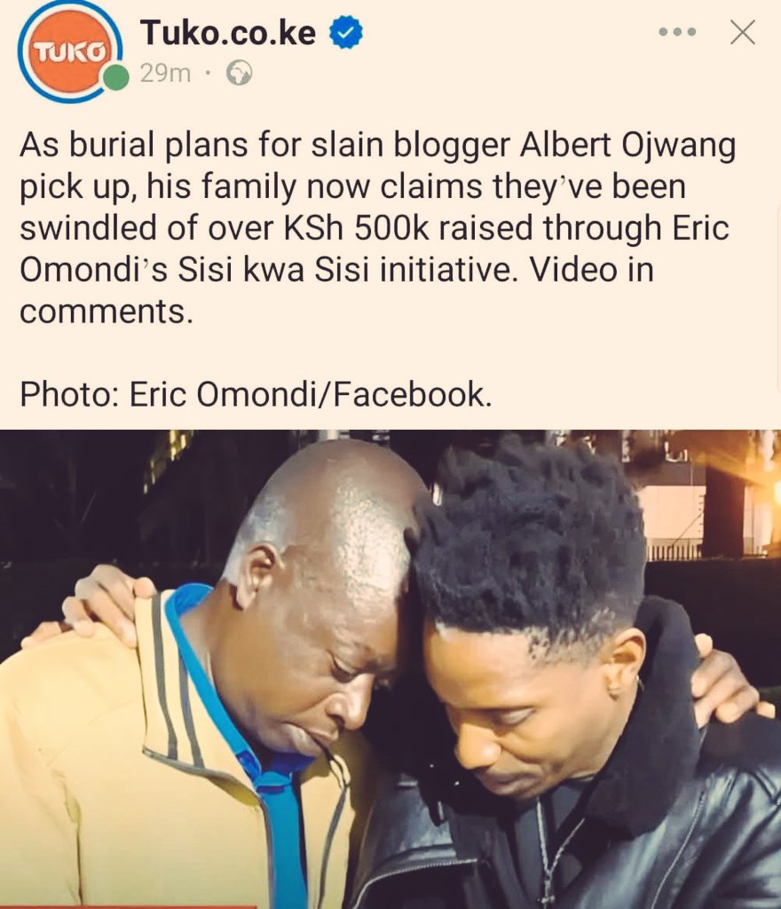 “Every crisis hides an opportunity. You just have to be willing to see it.” - Chinese Proverb

Commercial activists have swindled Albert Ojwang.  #June25th