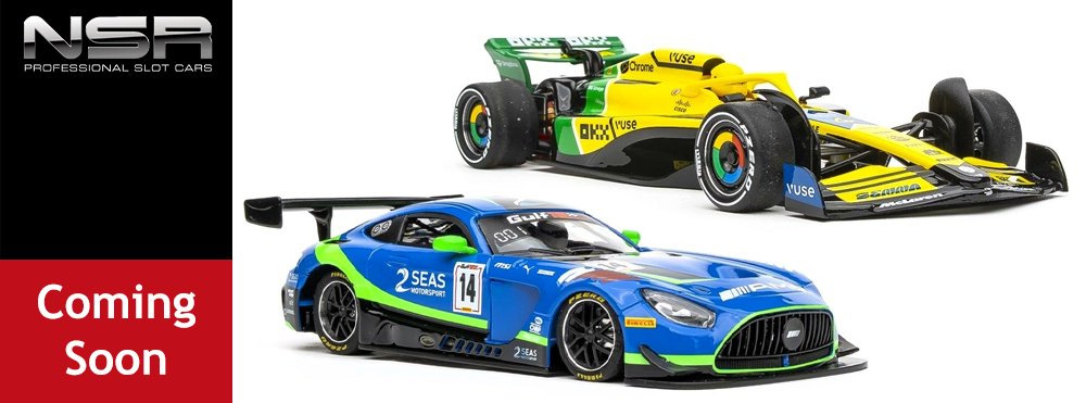 NSR Senna Tribute McLarens and Mercedes AMG GT3s Coming Soon

Four new releases are coming soon from NSR: two Formula 22 cars with a touching tribute to Senna and two Mercedes AMG GT3s.

Find out more: gaugemaster.info/45vLdpf

#nsr #slotcars #slotcarracing #senna