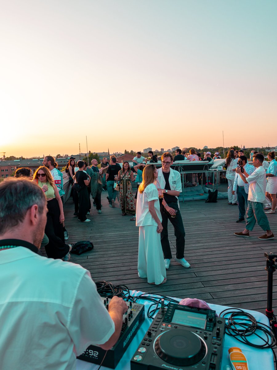 LUKSO (@lukso_io) on Twitter photo What better way to end Day 1 of Infrastructure for Culture?
Sunset Social brought everyone together on the rooftop at LUKSO Hub for good conversations, music, and community.
✦ Hosted by LUKSO + <a href="/0xHolonym/">human.tech by Holonym</a> for Berlin Blockchain Week What better way to end Day 1 of Infrastructure for Culture?
Sunset Social brought everyone together on the rooftop at LUKSO Hub for good conversations, music, and community.
✦ Hosted by LUKSO + <a href="/0xHolonym/">human.tech by Holonym</a> for Berlin Blockchain Week