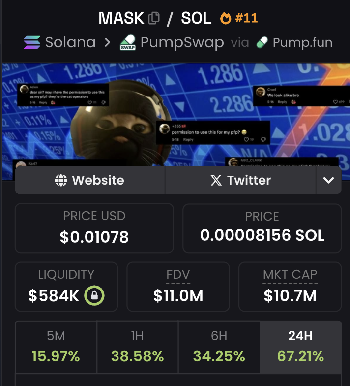 dont say I didnt warn you... 

$MASK stays on! 🐱🥷🚀