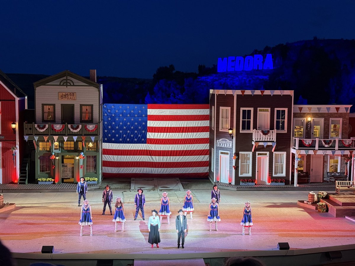 rickpaulphoto's tweet image. Attended a very American musical last night. The Medora musical has been running for 60 years! Celebrates Medora history and President Roosevelt. The musical changes every year. Come here for the National Park but stay for the musical. A very American evening! #MAGA…