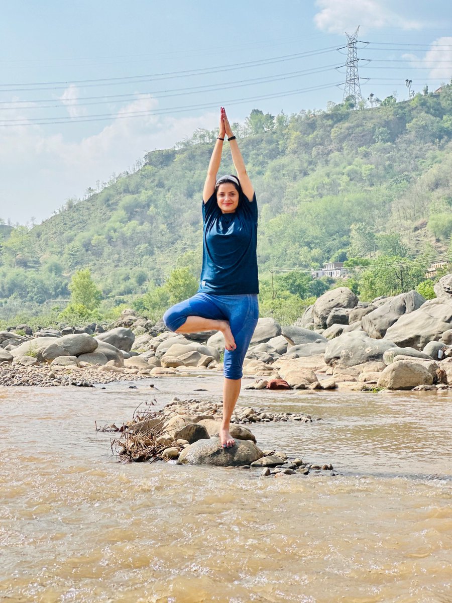 sheenam281's tweet photo. Balancing on the stone was a little difficult, but then it happened https://t.co/Jr6O7Agf0n