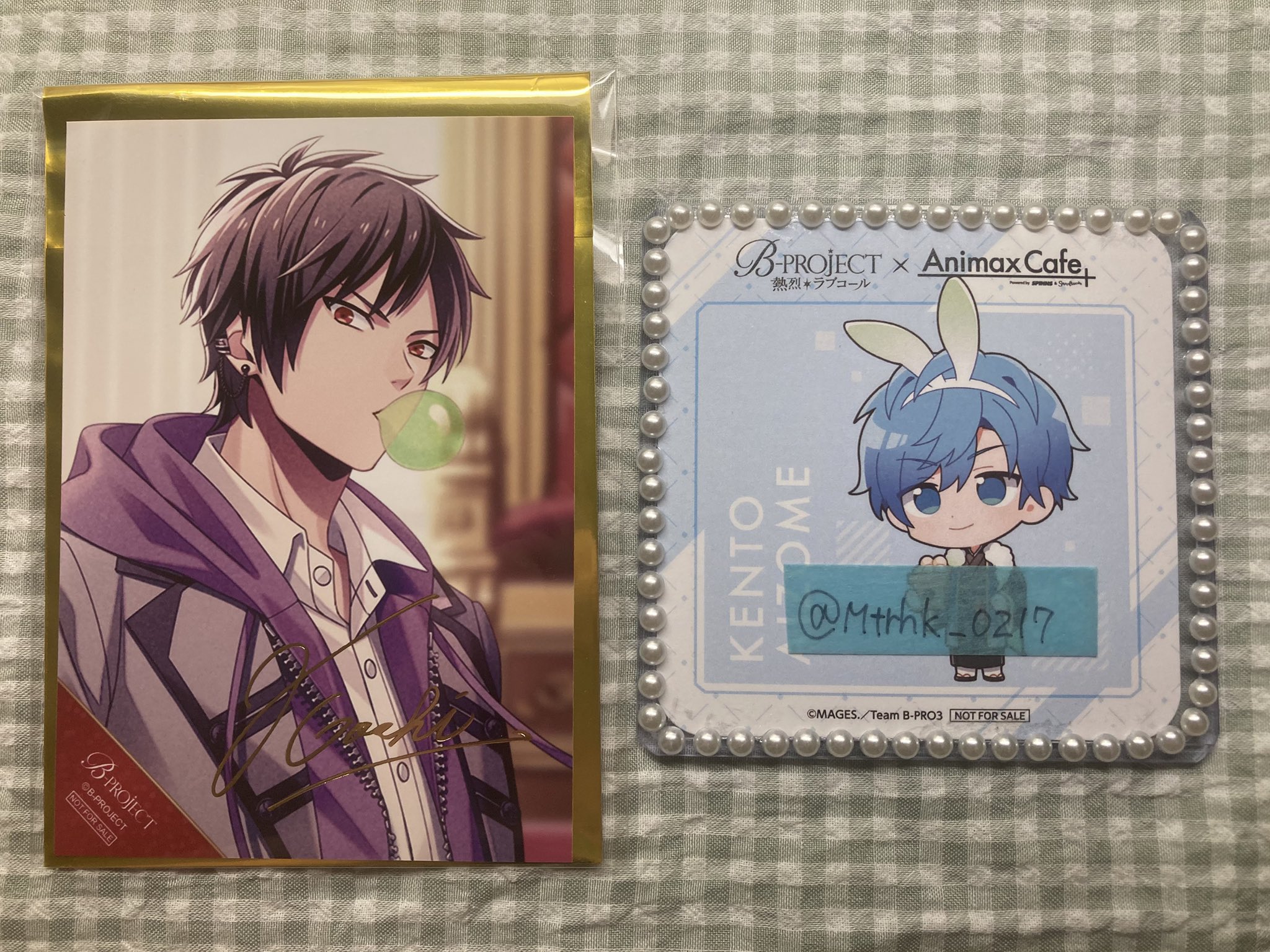Bプロ Handsome King 是国竜持 箔押し サイン ブロマイド