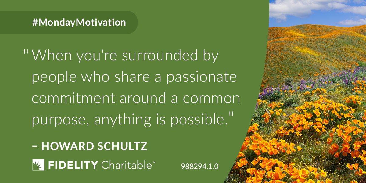 "When you're surrounded by people who share a passionate commitment around a common purpose, anything is possible." - Howard Schultz #MondayMotivation