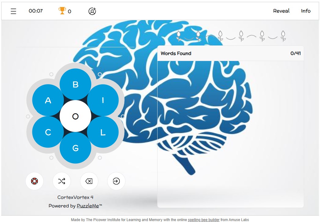 MIT_Picower's tweet image. 🧩If you get a break today, take a spin with our science-themed puzzle: Cortex-Vortex. picower.mit.edu/cortex-vortex. We send a new one out with each free bi-monthly newsletter. Consider subscribing at picower.mit.edu/news/subscribe to also keep up with all our news and events.