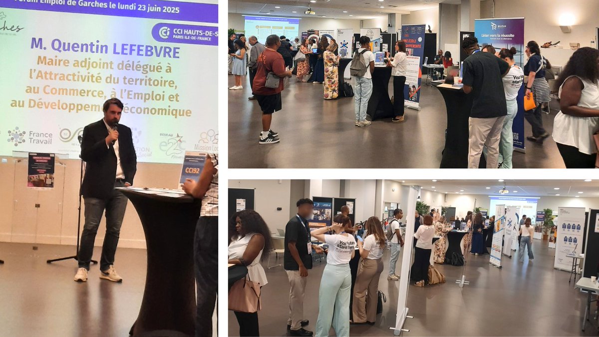 🔴 La MLRDS est présente à la 2ᵉ édition du Forum de l’Emploi à Garches !

👥 TPE et PME sont mobilisés et proposent + de 150 offres à pourvoir : CDD, CDI, jobs d’été…

👉 Rejoignez-nous jusqu’à 18h à la Médiathèque de Garches – 86 Grande Rue.