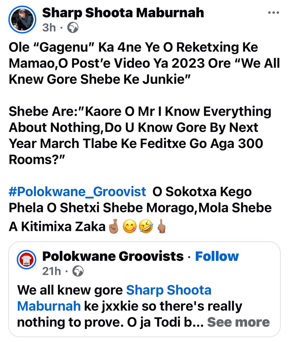 Malose Alfred Mothapo tweet media