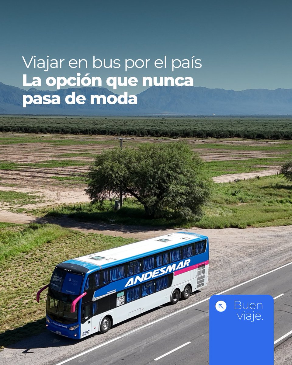🇦🇷 Si viajás en bus, y con Andesmar, podés llegar a lugares de Argentina donde otros medios de transporte no llegan

¿Lo mejor? Con nosotros viajás cómodo, seguro y sin tener que pensar en tantos gastos

Leé más acá: losandes.com.ar/turismo/viajar…