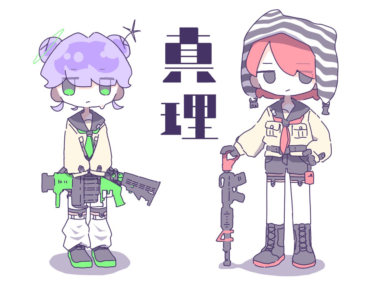 真理の仮キャラデザが完成〜
#創作　#Blink_of_Sanquaria（仮）