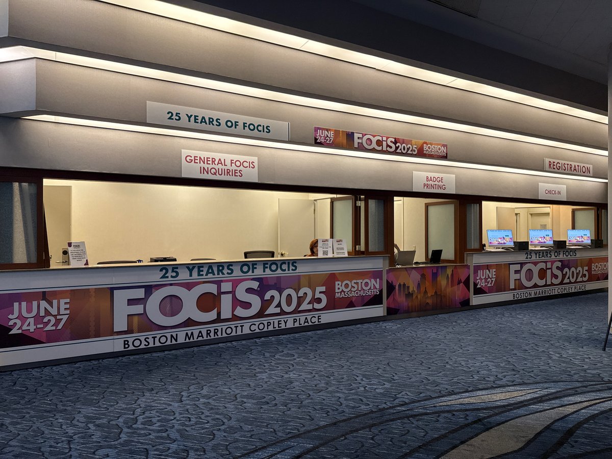 FOCIS 2025 Registration is open! Come get your badge or register on site 🚨
#focis2025