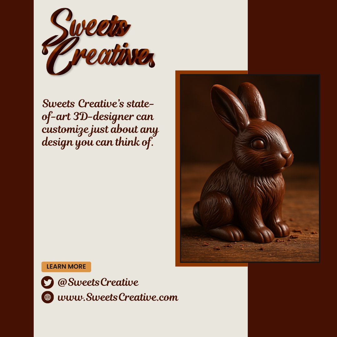 SweetsCreative's tweet image. Design your own vitamin-enriched chocolate? Yes, please.

Sweets Creative is the first online portal where you customize fortified chocolate with our innovative design software + food-grade 3D printing tech.
Sweet, healthy, and 100% you.

Link: SweetsCreative.com