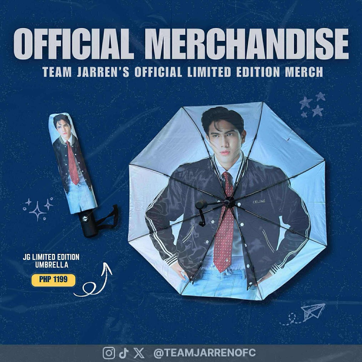 JarrenG_OFC's tweet photo. 𝗟𝗜𝗠𝗜𝗧𝗘𝗗 𝗘𝗗𝗜𝗧𝗜𝗢𝗡 𝗠𝗘𝗥𝗖𝗛 𝗗𝗥𝗢𝗣! 🖤💫
 Calling all supporters of Jarren Garcia — this is your chance to own a piece of something special! Presenting the exclusive 𝐉𝐆 𝐋𝐄 𝐂𝐚𝐩🧢 and 𝐉𝐆 𝐋𝐄 𝐔𝐦𝐛𝐫𝐞𝐥𝐥𝐚 ☔ — designed not just for style, but to show solid support for our very own Jarren Garcia!

Whether it’s rain or shine, these premium merch items got you covered — literally! The JG Cap brings that clean, confident vibe, while the JG Umbrella is a sleek essential you’ll be proud to carry anywhere. Perfect for fans, friends, and anyone who stands with Jarren and his journey!

𝐏𝐫𝐞-𝐨𝐫𝐝𝐞𝐫 𝐧𝐨𝐰 𝐚𝐧𝐝 𝐬𝐞𝐜𝐮𝐫𝐞 𝐲𝐨𝐮𝐫𝐬:

https://t.co/4SnhIXMKiN
https://t.co/4SnhIXMKiN
https://t.co/4SnhIXMKiN

𝐟𝐫𝐞𝐞𝐛𝐢𝐞𝐬: 
For the first (𝟐𝟓) orders — enjoy these special gifts:

• A 𝐩𝐞𝐫𝐬𝐨𝐧𝐚𝐥 𝐡𝐚𝐧𝐝𝐰𝐫𝐢𝐭𝐭𝐞𝐧 𝐧𝐨𝐭𝐞 from Jarren Garcia ✍️ (exclusive for those who will purchase an umbrella.)
• Official 𝐉𝐆 𝐬𝐭𝐢𝐜𝐤𝐞𝐫𝐬 to show off your support.
• 𝐄𝐱𝐜𝐥𝐮𝐬𝐢𝐯𝐞 𝐩𝐡𝐨𝐭𝐨𝐜𝐚𝐫𝐝𝐬
 you won’t find anywhere else.

💡 𝐍𝐨𝐭𝐞: Stocks are limited and this collection will not be restocked — so don’t miss out!

#JarrenGarcia | Jarren Garcia