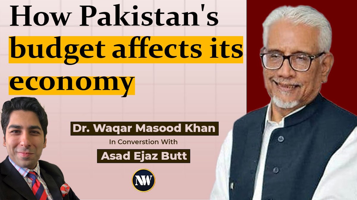 Join for an in-depth analysis of Pakistan's budgetary process and economic future with Dr. Waqar Masood Khan, Economist and Former Federal Secretary for Finance Division Of Pakistan. In this insightful discussion, we delve into the intricacies of Pakistan's budget, exploring its