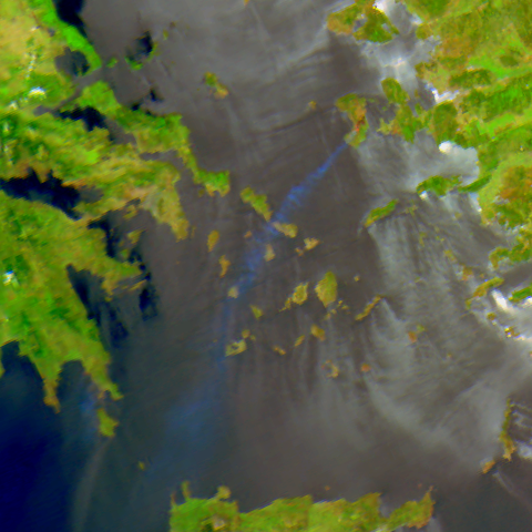 2025-06-23 The wildfire in the 🇬🇷 island of Chios is raging for a second day. 😢
LRPT images received on 137.9 MHz in OQPSK 72k from
🛰️ Meteor-M N2-3 (morning) and 
🛰️ Meteor-M N2-4 (afternoon).