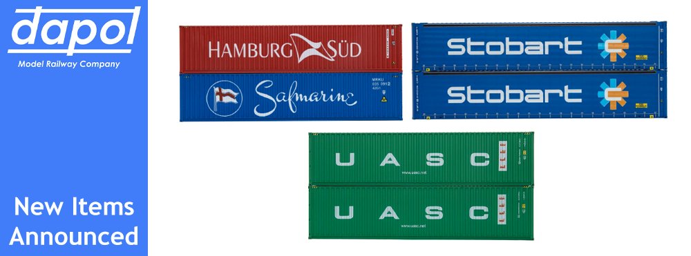 Dapol Announce New OO Scale Containers

A fresh drop of OO-scale modern freight accessories is on its way and is available for order now.

Find out more: gaugemaster.info/3T6WwwJ

#dapol #modelrailways #modetrains #containers #stobart #hamburg