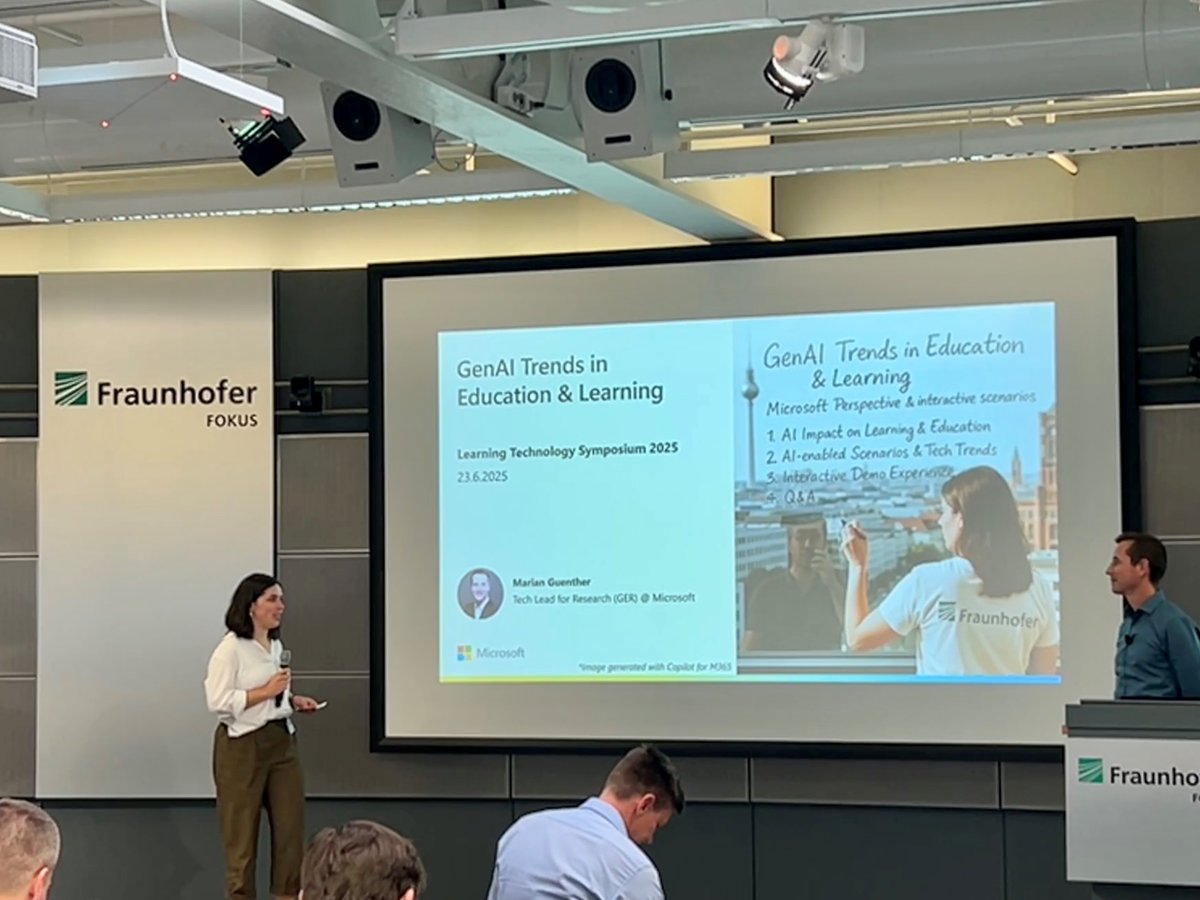 fraunhoferfokus's tweet image. 🚀 Media Web Week 2025 is LIVE at Fraunhofer FOKUS! Kicking off with the Learning Technology Symposium #LTS today. Smart tech for smarter learning! 🧠

We’re excited to dive into the 12th #FOKUSMWS tomorrow – all about #GenAI &amp;amp; the future of media.

▶️ mws.fraunhofer.de