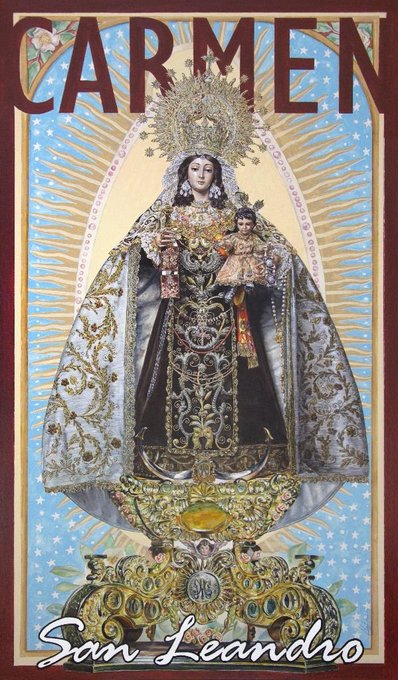 Presentado el cartel de la salida procesional de Ntra. Sra. del Carmen de San Leandro 2025