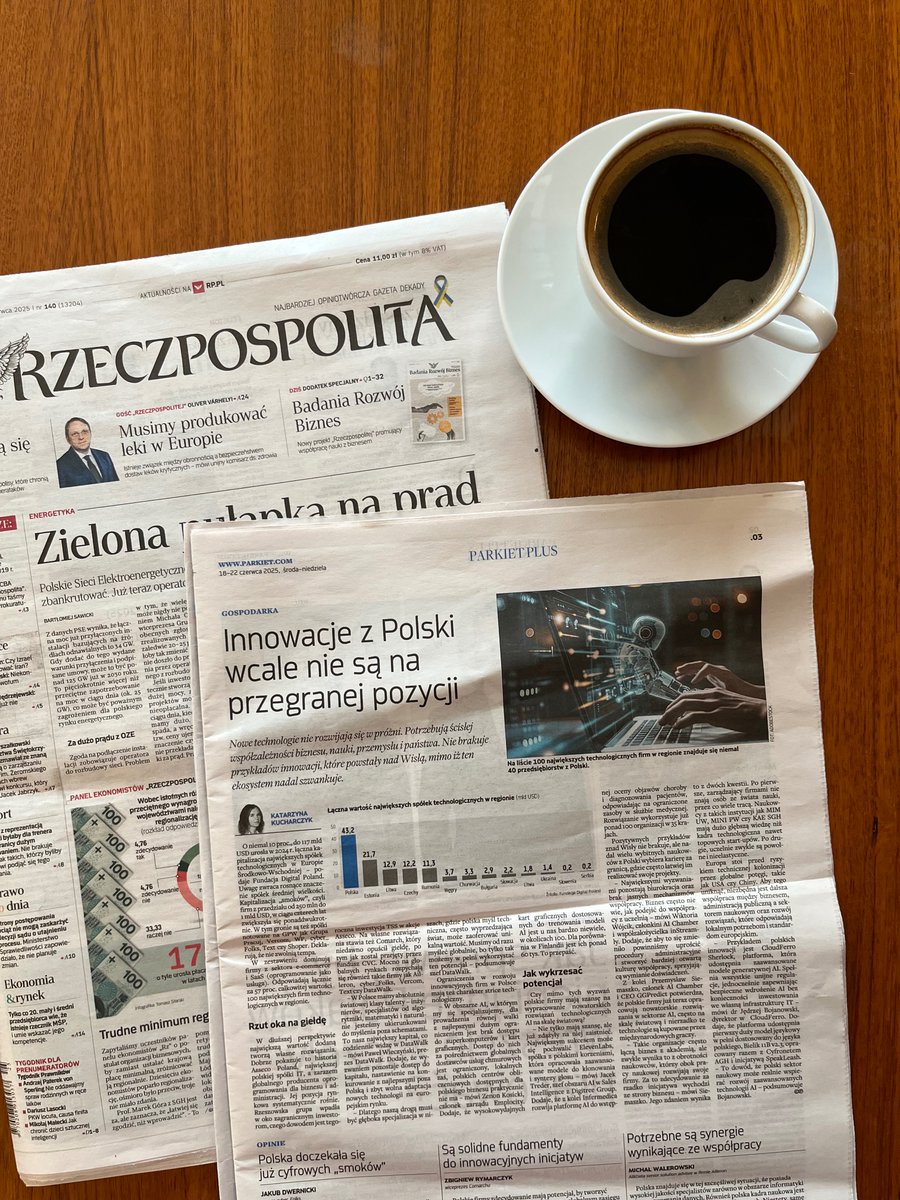 📣 dr Jędrzej Bojanowski, Dyrektor EO Data Science and Products w CloudFerro, dzieli się swoją perspektywą na temat chmury i AI w dwóch tekstach ‌Katarzyny Kucharczyk, opublikowanych w <a href="/rzeczpospolita/">Rzeczpospolita</a> pro.rp.pl/raporty-ekonom… i <a href="/Parkietcom/">Parkiet</a> parkiet.com/technologie/ar…